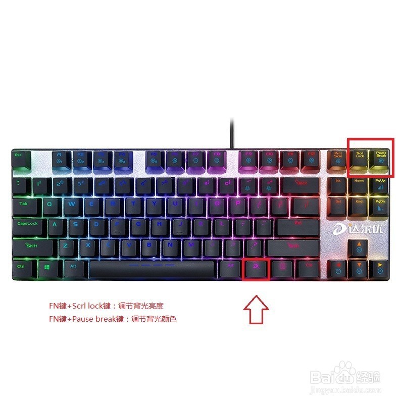 机FB体育 FB体育平台械键盘怎么调节背光(图2)